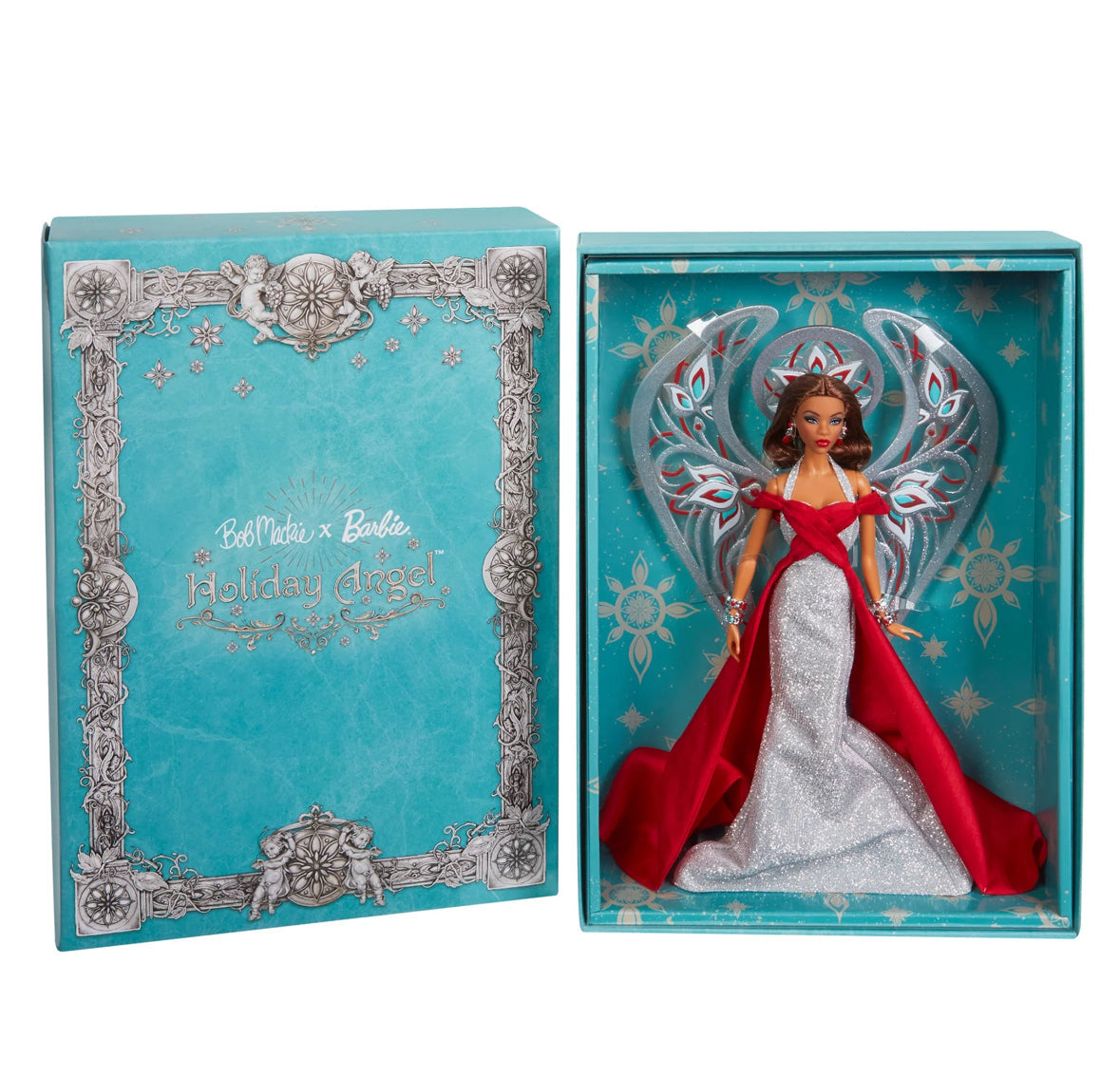 Barbie Signature X Bob Mackie 2023 Holiday Angel Doll image 5