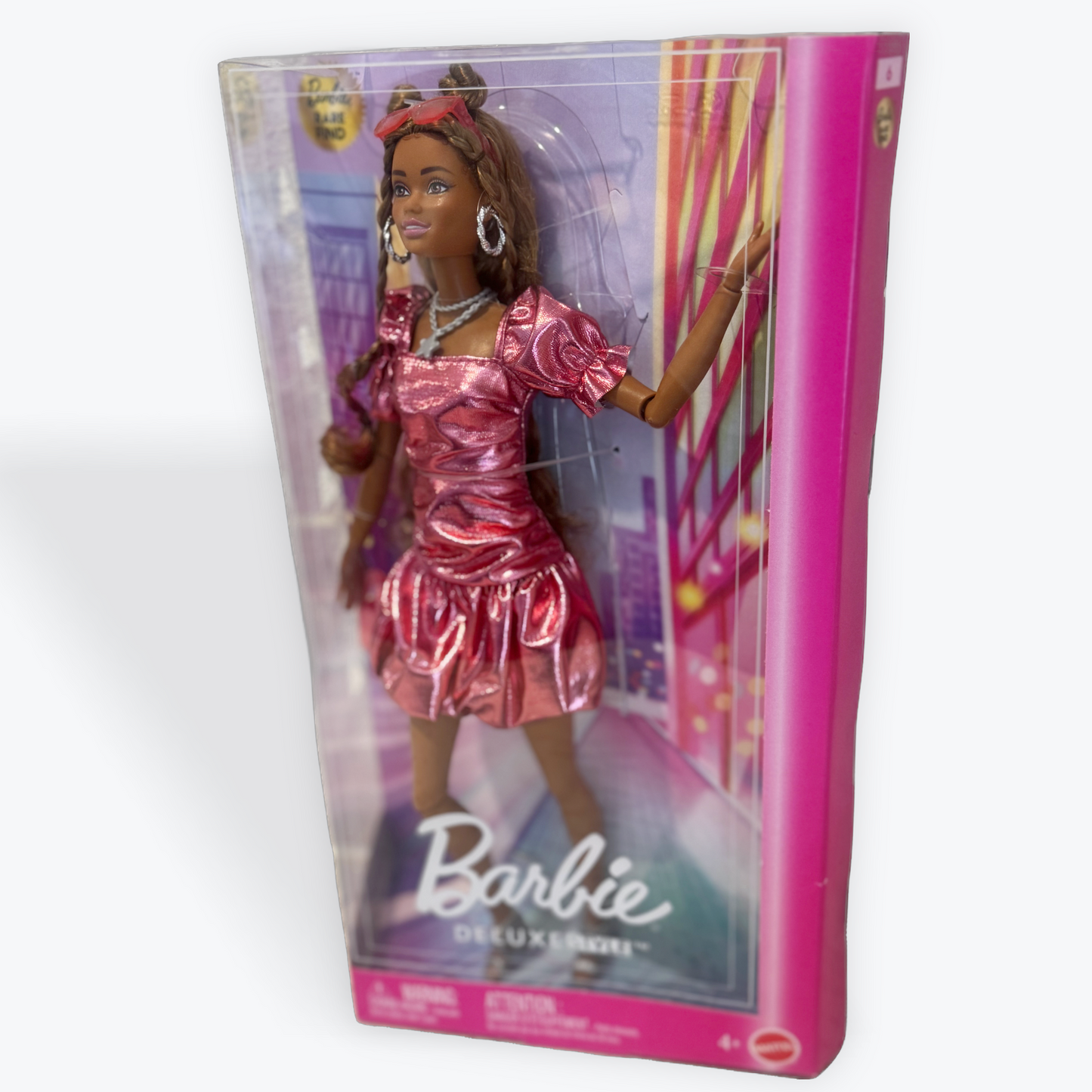 Barbie Deluxe Style Doll #6 RARE Christie in Coral Bubblehem Dress (Wave 2)