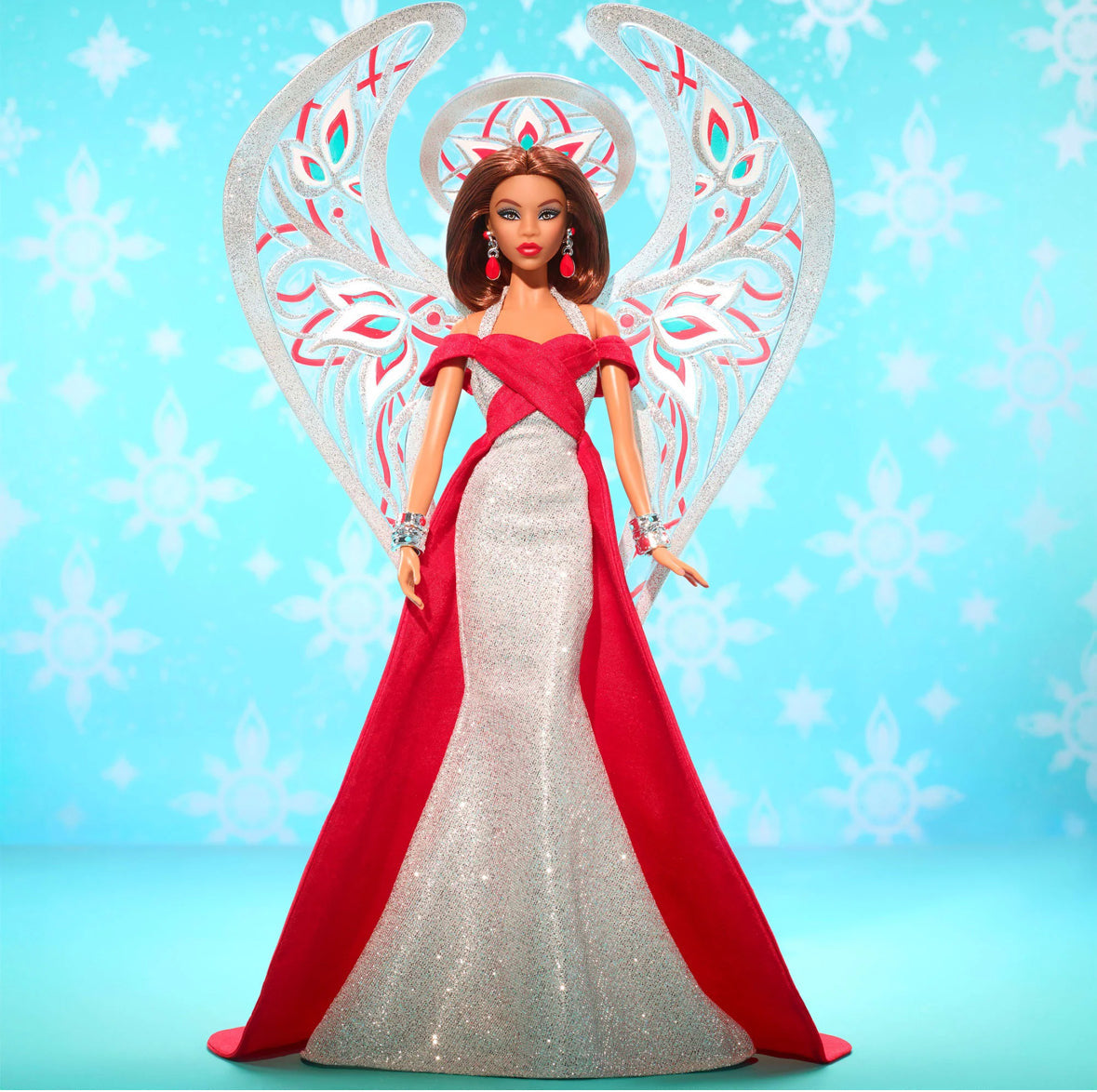 Barbie Signature X Bob Mackie 2023 Holiday Angel Doll image 2