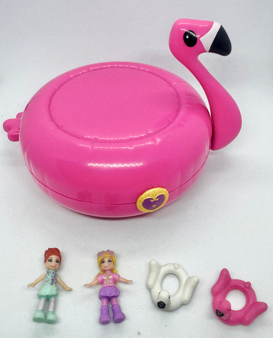 Polly Pocket 2017 Flamingo Floatie (Waterplay) Playset FRY38