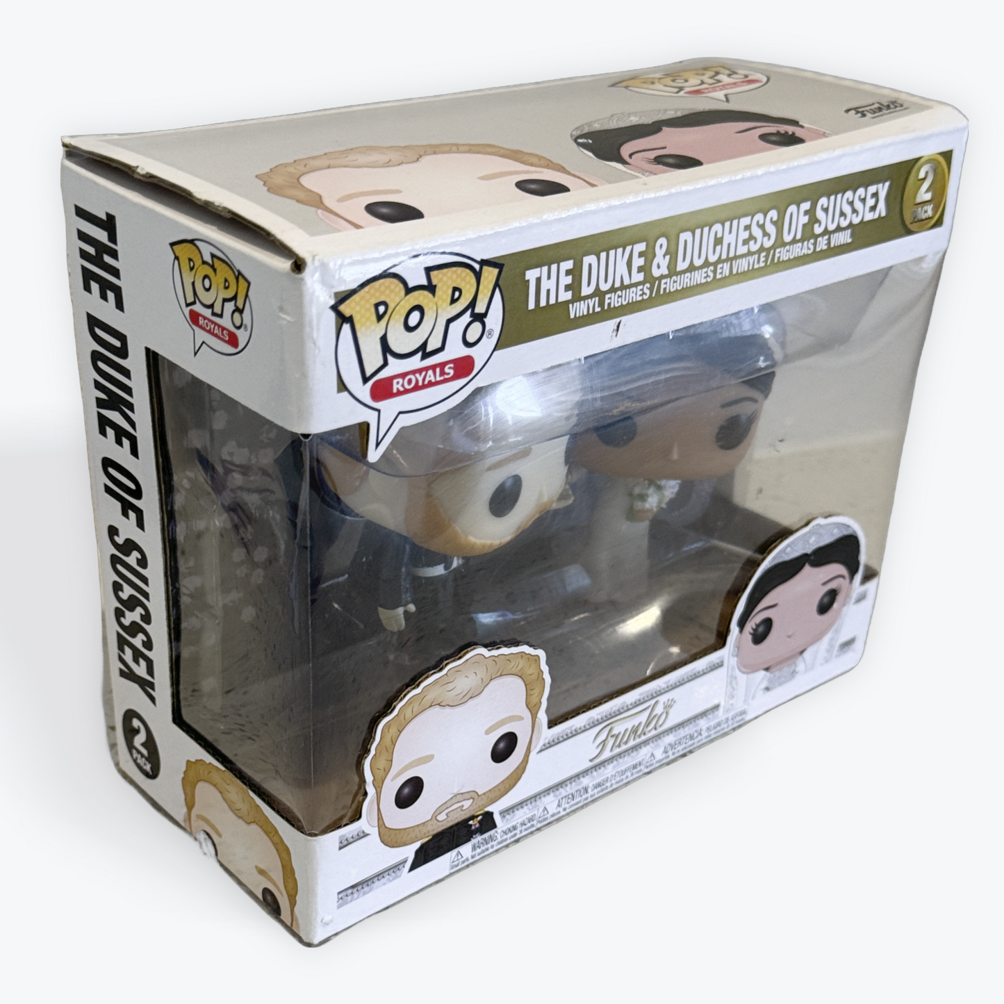 Funko Pop! The Duke & Duchess of Sussex 2 Pack Pop Vinyl - Harry and Meghan
