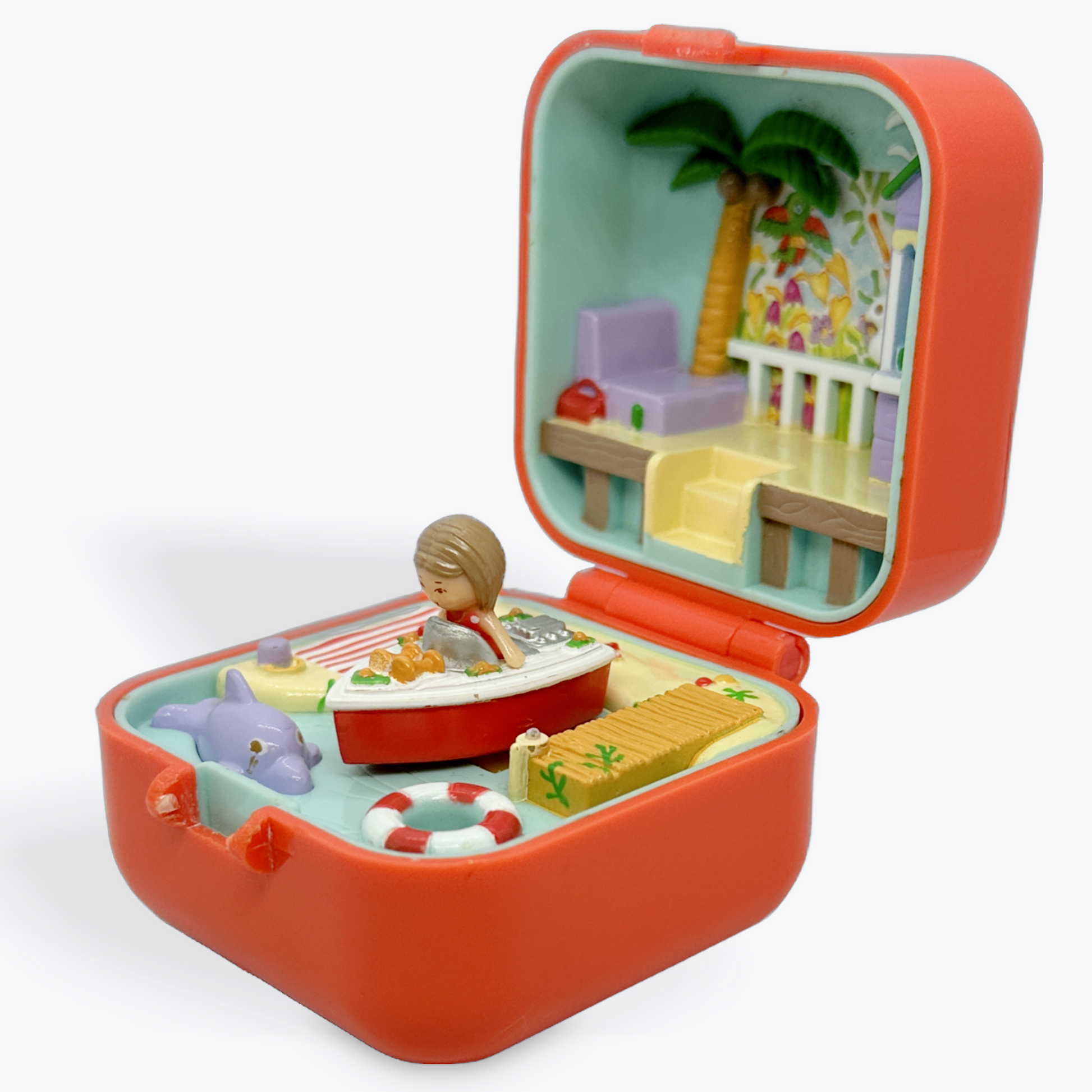 1991 Polly Pocket Lulu's Speedboat Ring Box image 1