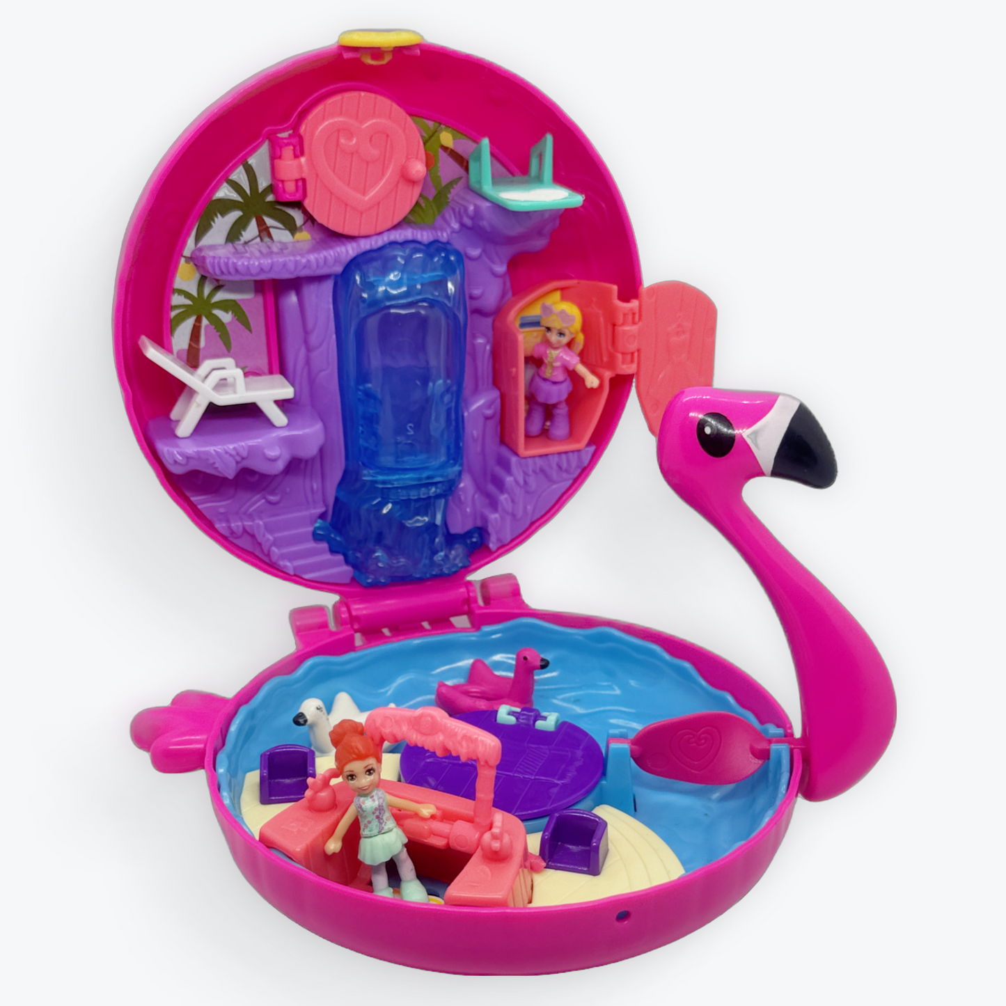 Polly Pocket 2017 Flamingo Floatie (Waterplay) Playset FRY38