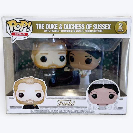 Funko Pop! The Duke & Duchess of Sussex 2 Pack Pop Vinyl - Harry and Meghan
