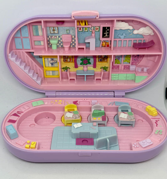1992 Polly Pocket Stampin School Compact Empty