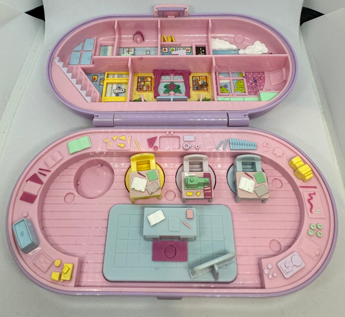 1992 Polly Pocket Stampin School Compact Empty