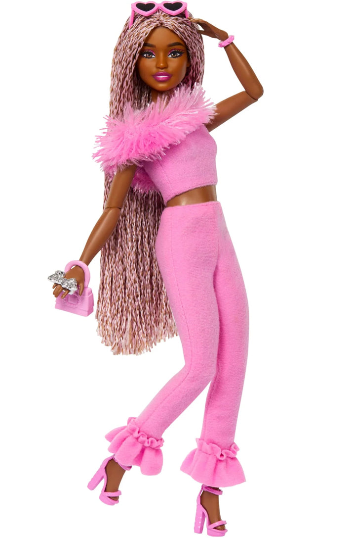 Barbie Deluxe Style Doll #4 in Soft Pink Jumpsuit