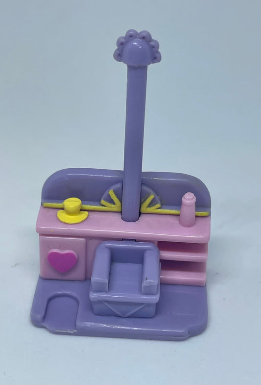 1995 Polly Pocket Comb n Curl Salon Dryer Stand