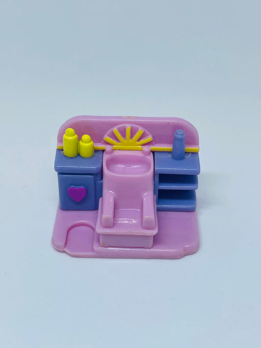 1995 Polly Pocket Comb n Curl Salon Basin