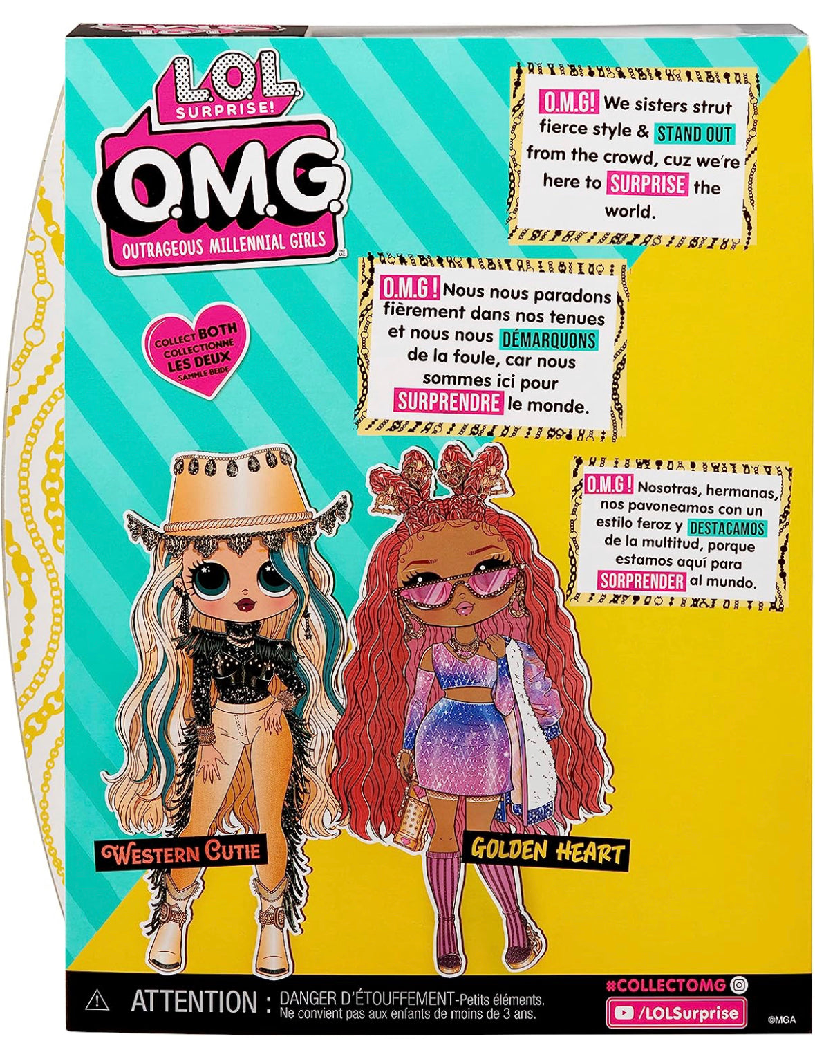 LOL OMG Surprise Golden Heart Fashion Doll