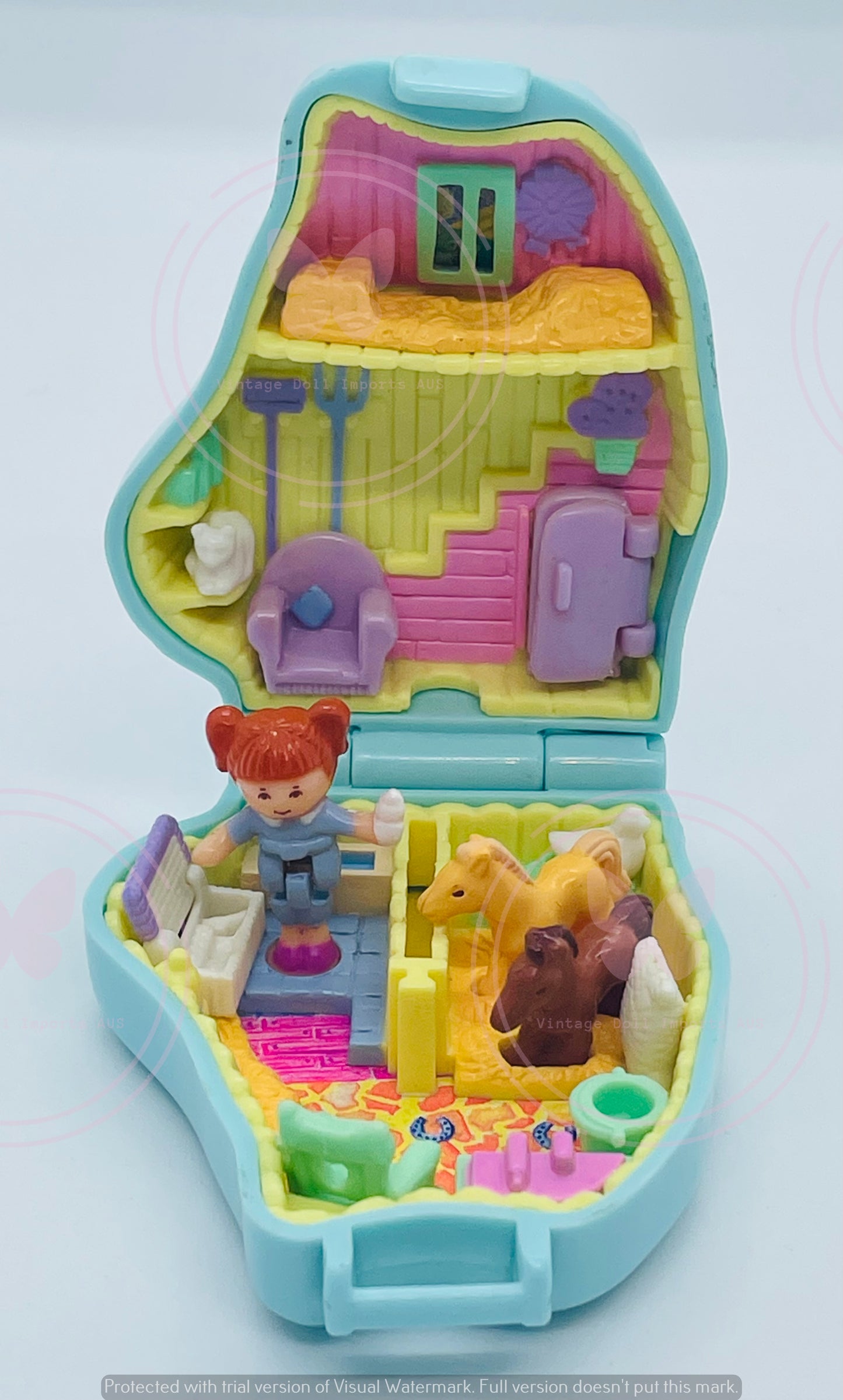 1995 Polly Pocket Pony Sisters Playset