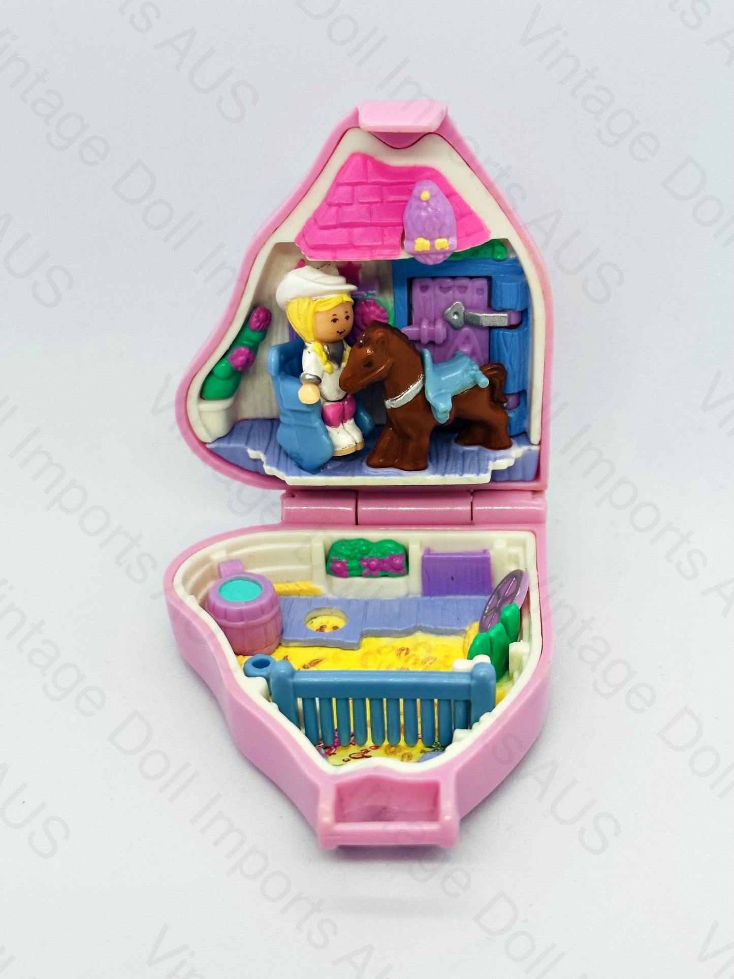 1995 Polly Pocket Western Pony Playset