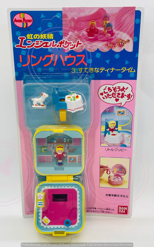 1991 Bandai Angel Pocket Ring Set - Dinner
