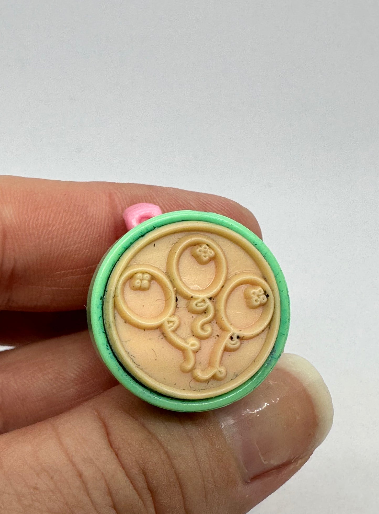 1992 Polly Pocket Stampin Set Accessories - Babysitting Seesaw Stamp