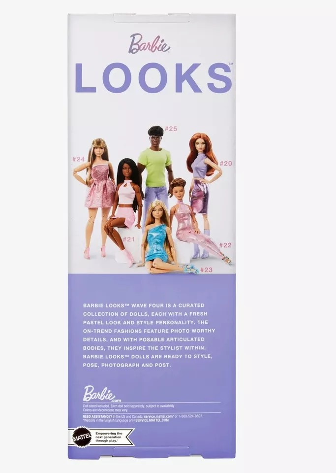 Barbie Signature Looks # 24 Doll (Long Brown, Curvy)