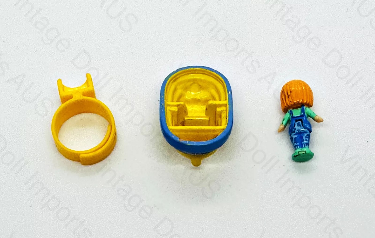 1989 Polly Pocket Midge's Bumper Car Ring Complete