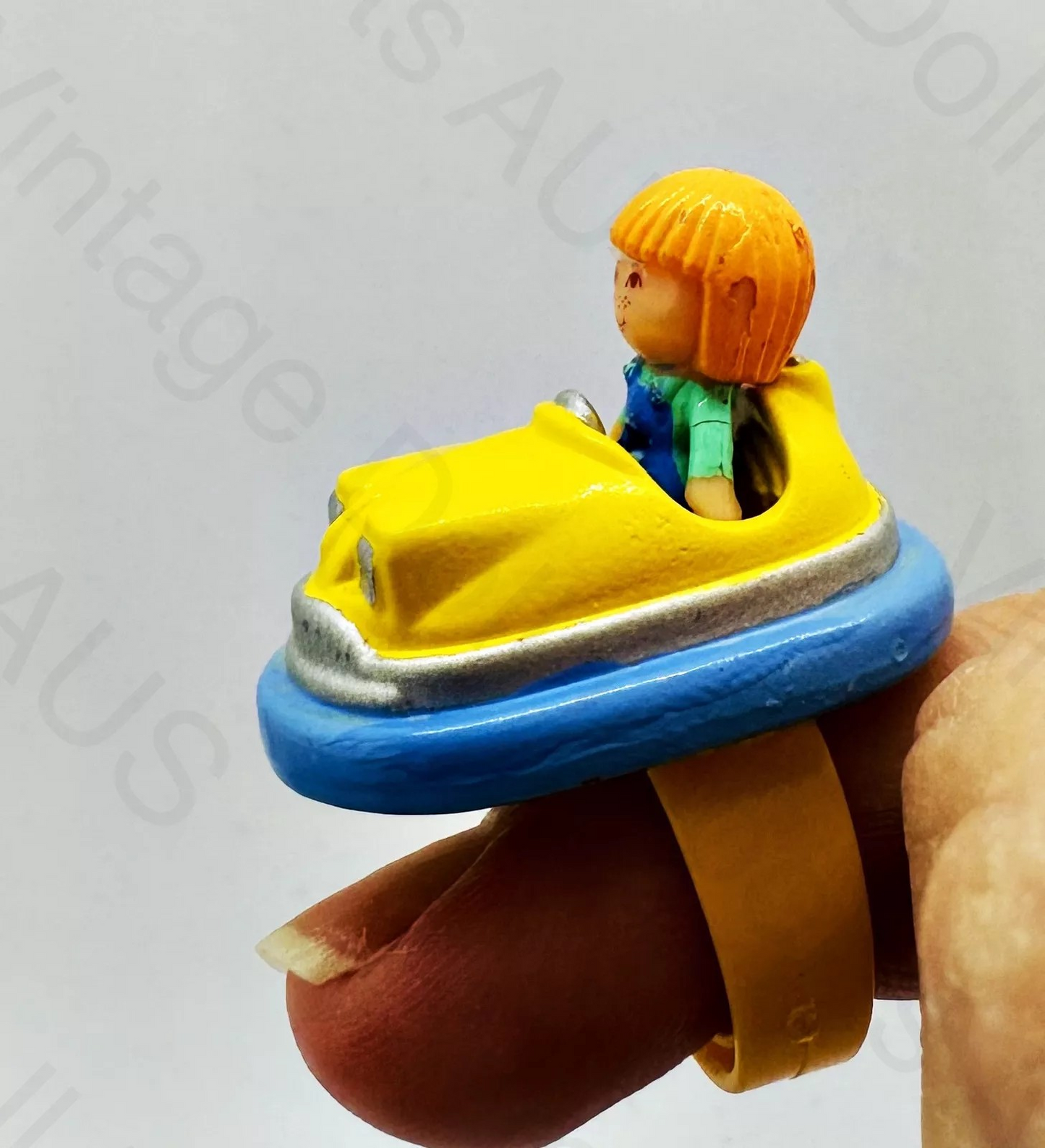 1989 Polly Pocket Midge's Bumper Car Ring Complete