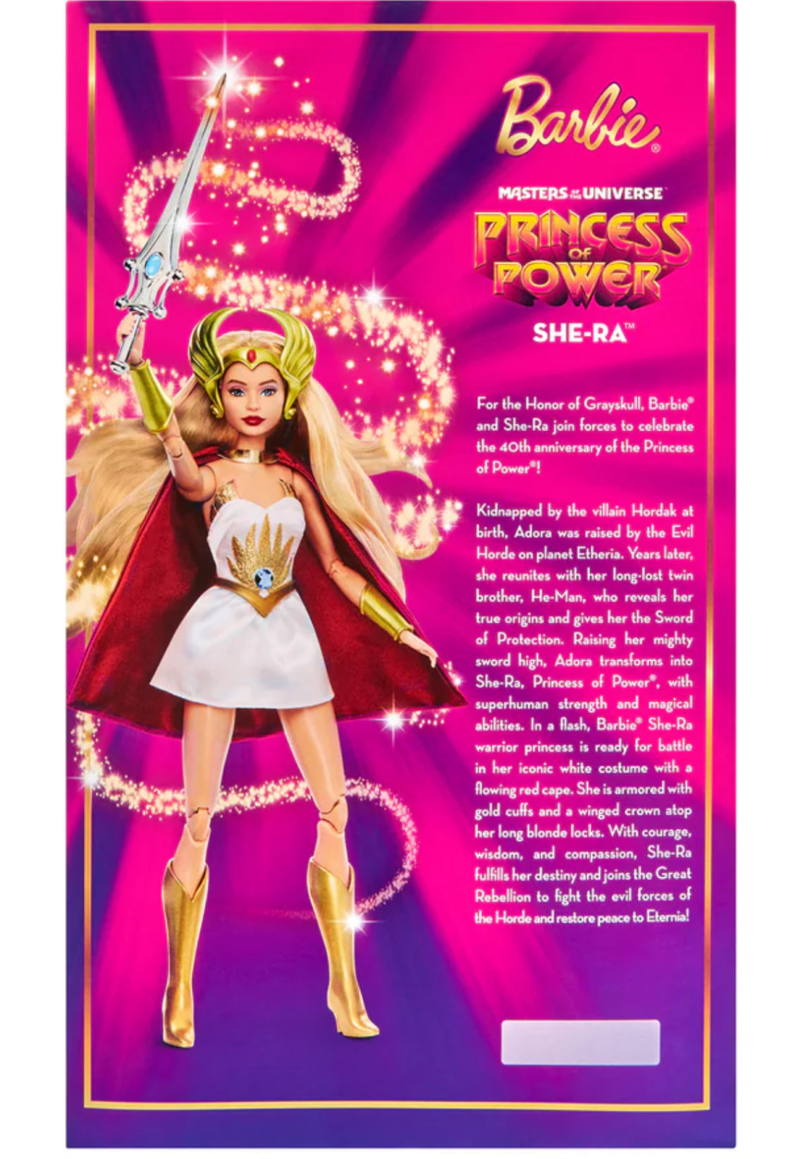 Barbie Signature Barbie Masters of the Universe Princess of Power She-Ra Doll image 6