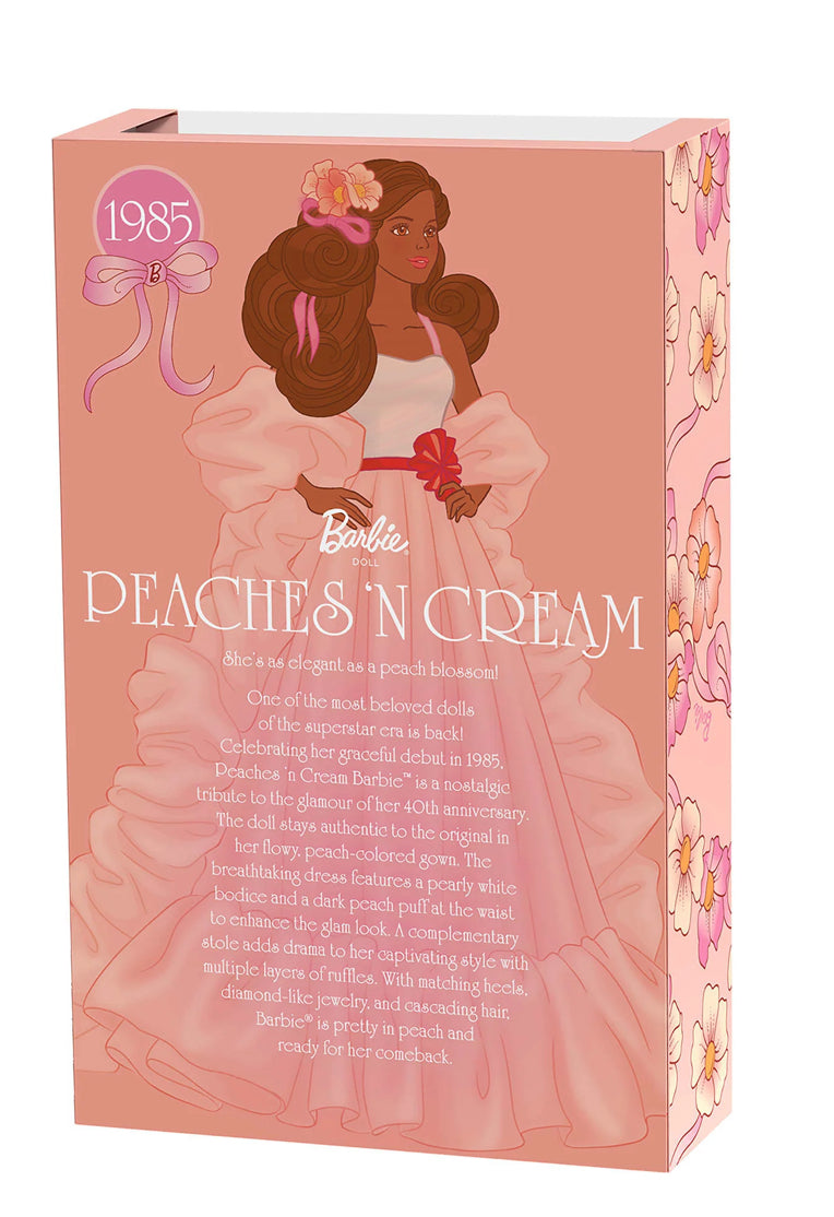 Barbie Signature Peaches n Cream Barbie Brunette Repro Doll image 3