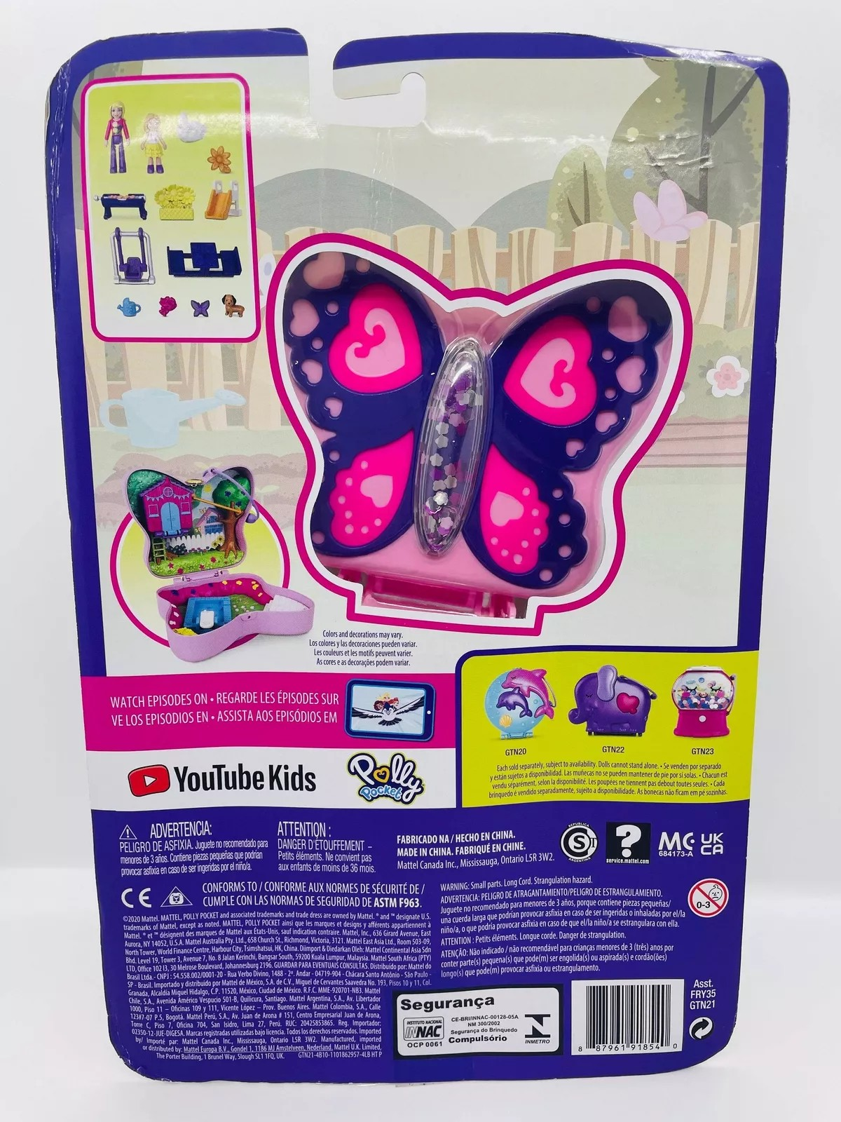 Polly Pocket Backyard Butterfly Playset Large