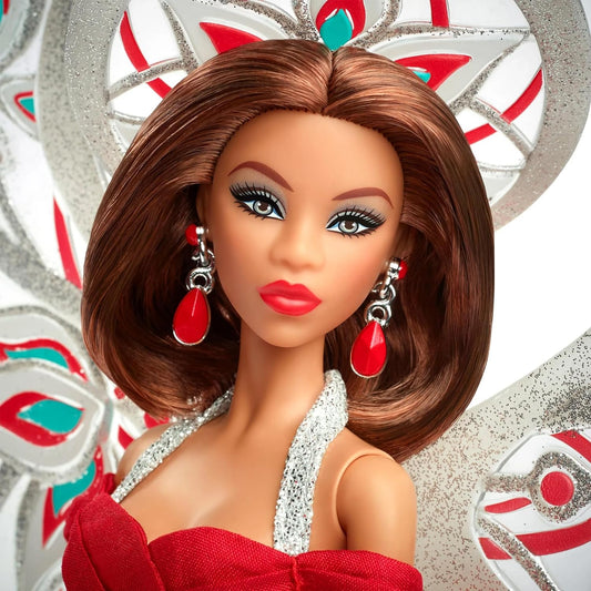 Barbie Signature X Bob Mackie 2023 Holiday Angel Doll image 0