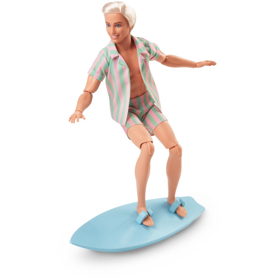 Barbie Signature Movie Ken Wearing Pastel Green Striped Beach Set