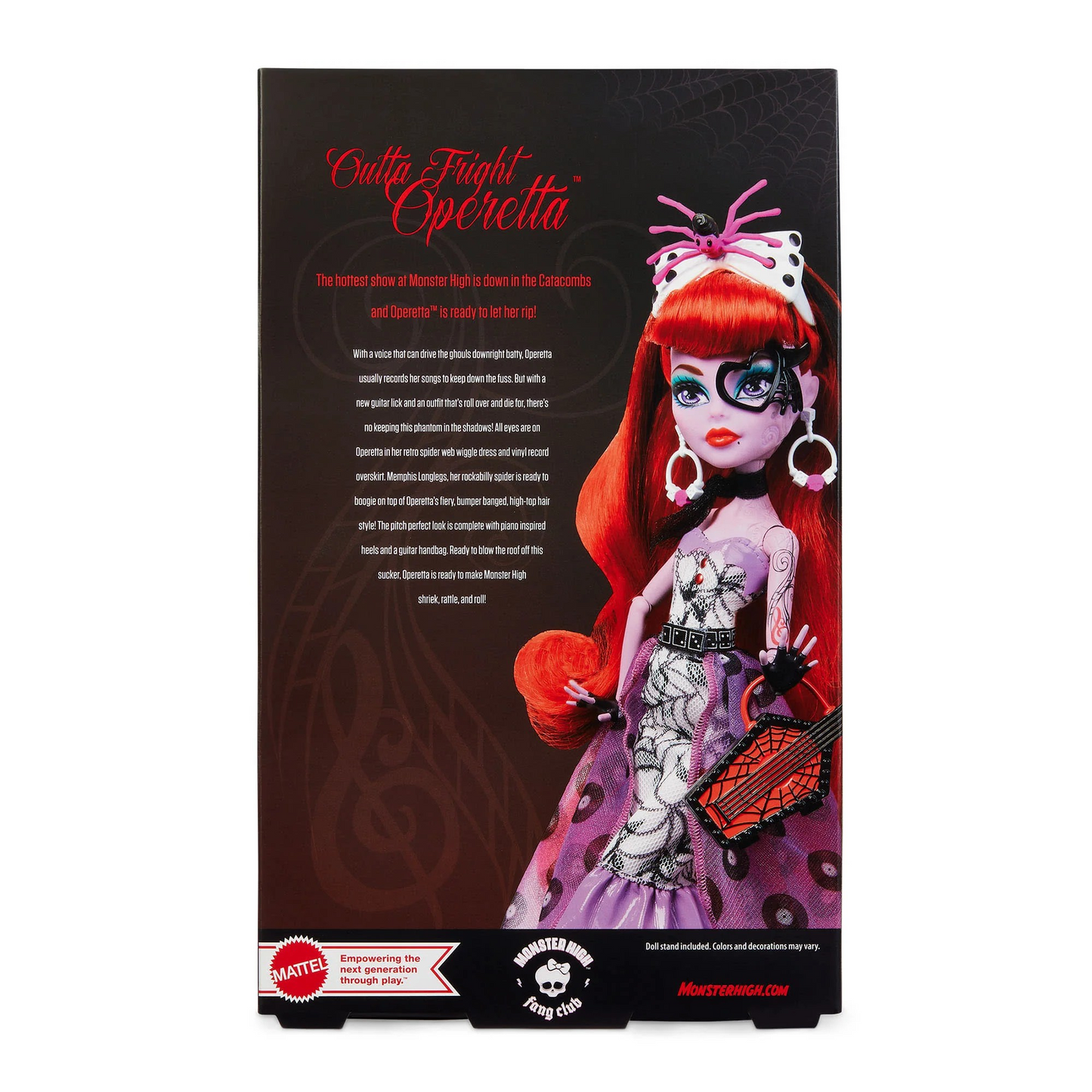 Monster High Outta Fright Operetta Doll FANG CLUB